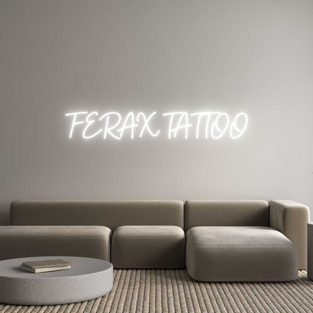 Configurateur - Neon LED Flex - Enseigne néon intérieure personnalisée FERAX TATTOO