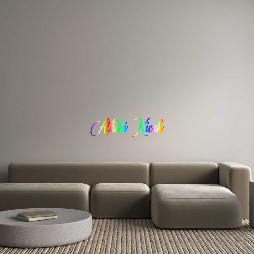 Konfigurator - Neon LED Clip - Personalisierter Indoor Schriftzug Aththi Kiosk