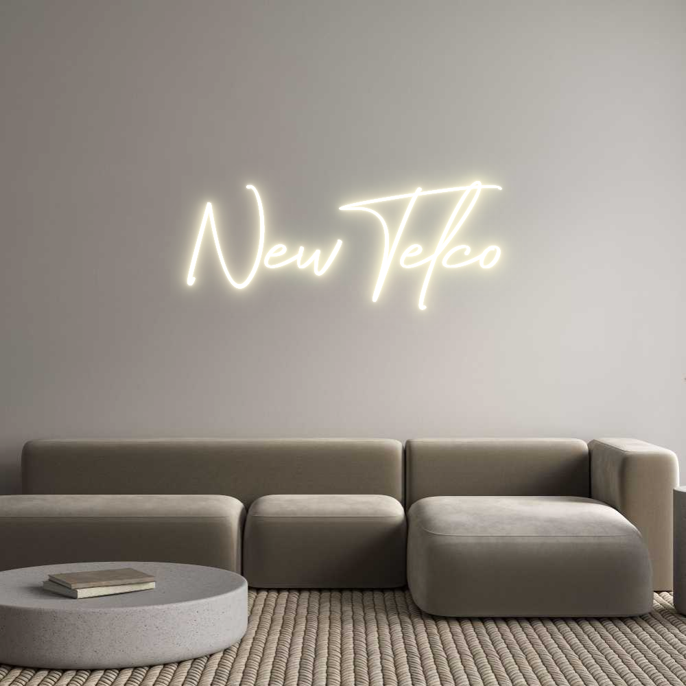Konfigurator - Neon LED Flex - Personalisierter Indoor Schriftzug NewTelco