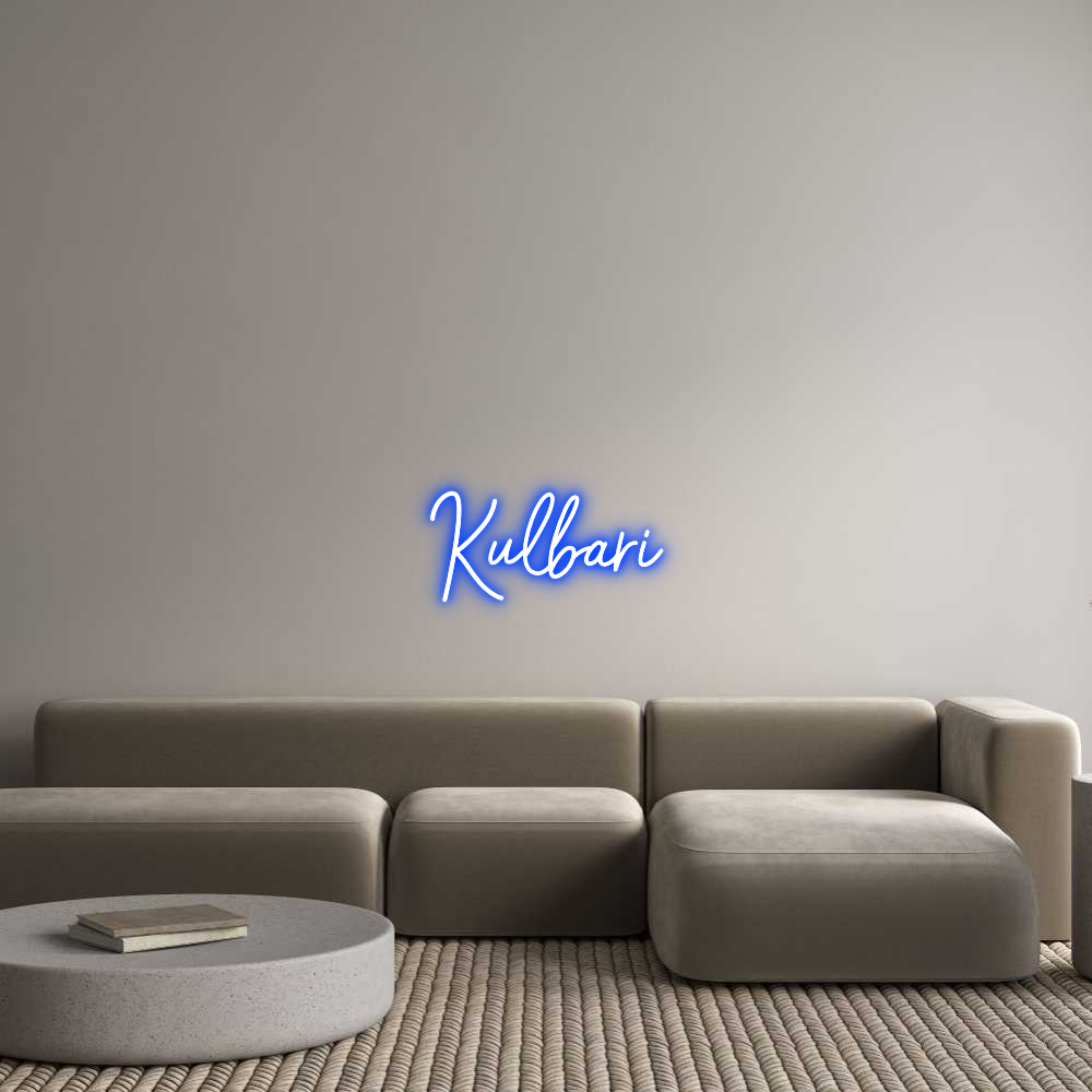 Konfigurator - Neon LED Clip - Personalisierter Indoor Schriftzug Kulbari