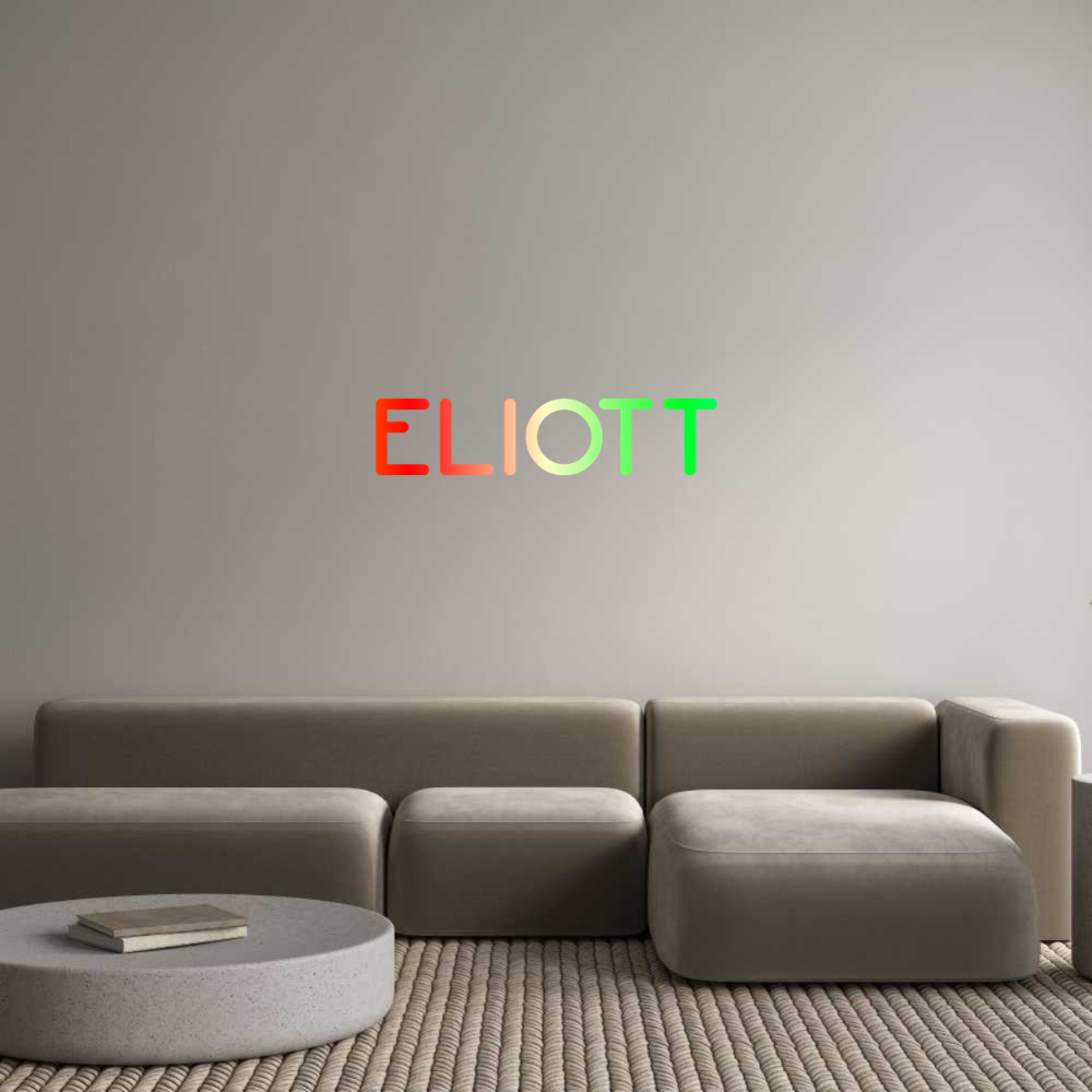 Configurateur - Neon LED Flex - Enseigne néon intérieure personnalisée ELIOTT