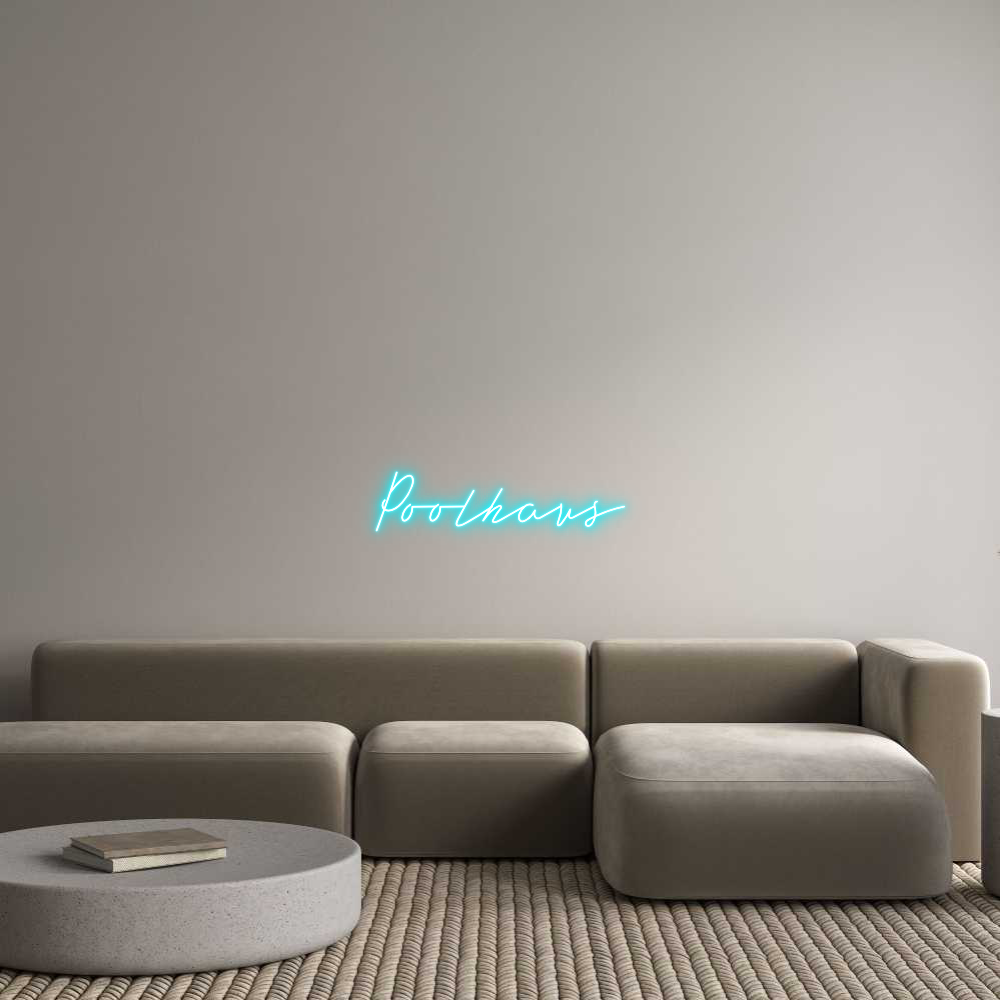 Konfigurator - Neon LED Flex - Personalisierter Indoor Schriftzug Poolhaus