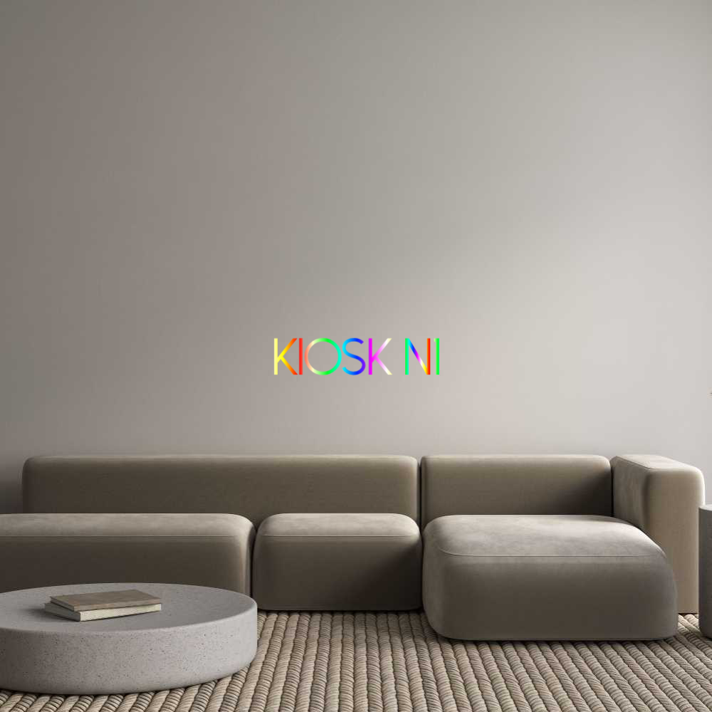 Konfigurator - Neon LED Clip - Personalisierter Indoor Schriftzug Kiosk N1