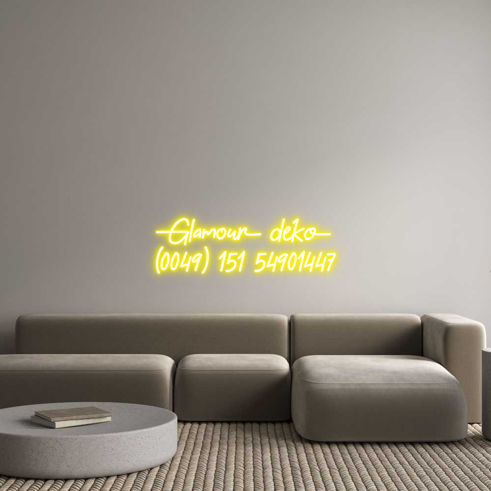 Konfigurator - Neon LED Clip - Personalisierter Indoor Schriftzug Glamour deko ...