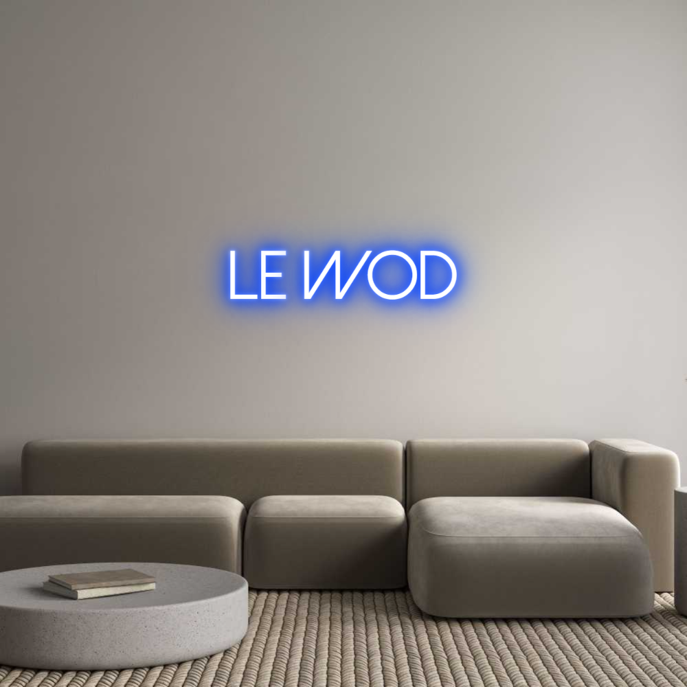 Configurateur - Neon LED Flex - Enseigne néon intérieure personnalisée le WOd