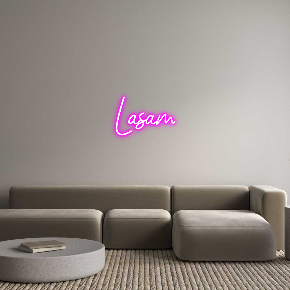 Konfigurator - Neon LED Clip - Personalisierter Indoor Schriftzug Lasam