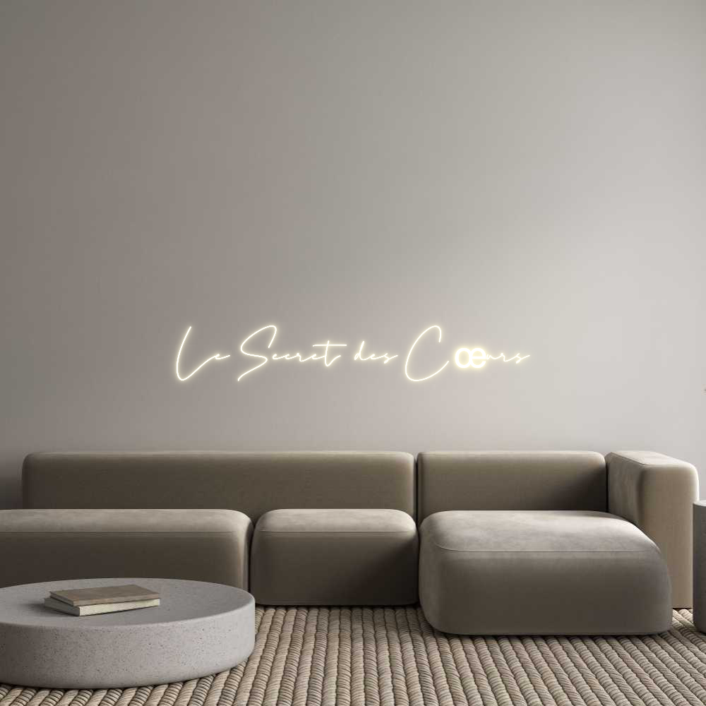 Configurateur - Neon LED Flex - Enseigne néon intérieure personnalisée Le Secret des...