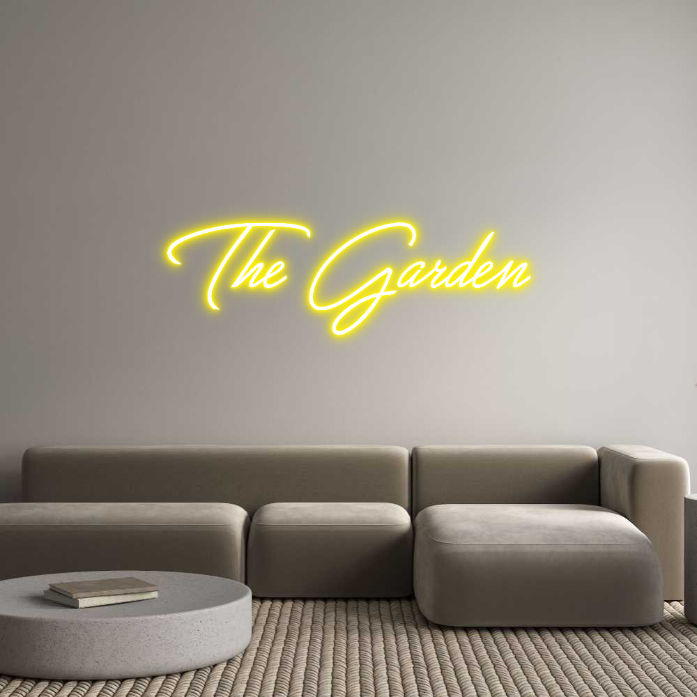 Configurateur - Neon LED Flex - Enseigne néon intérieure personnalisée The Garden