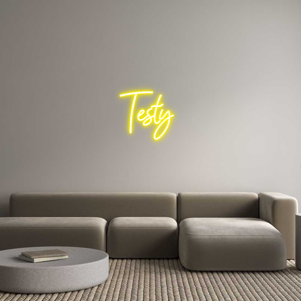 Konfigurator - Neon LED Flex - Personalisierter Indoor Schriftzug Testy