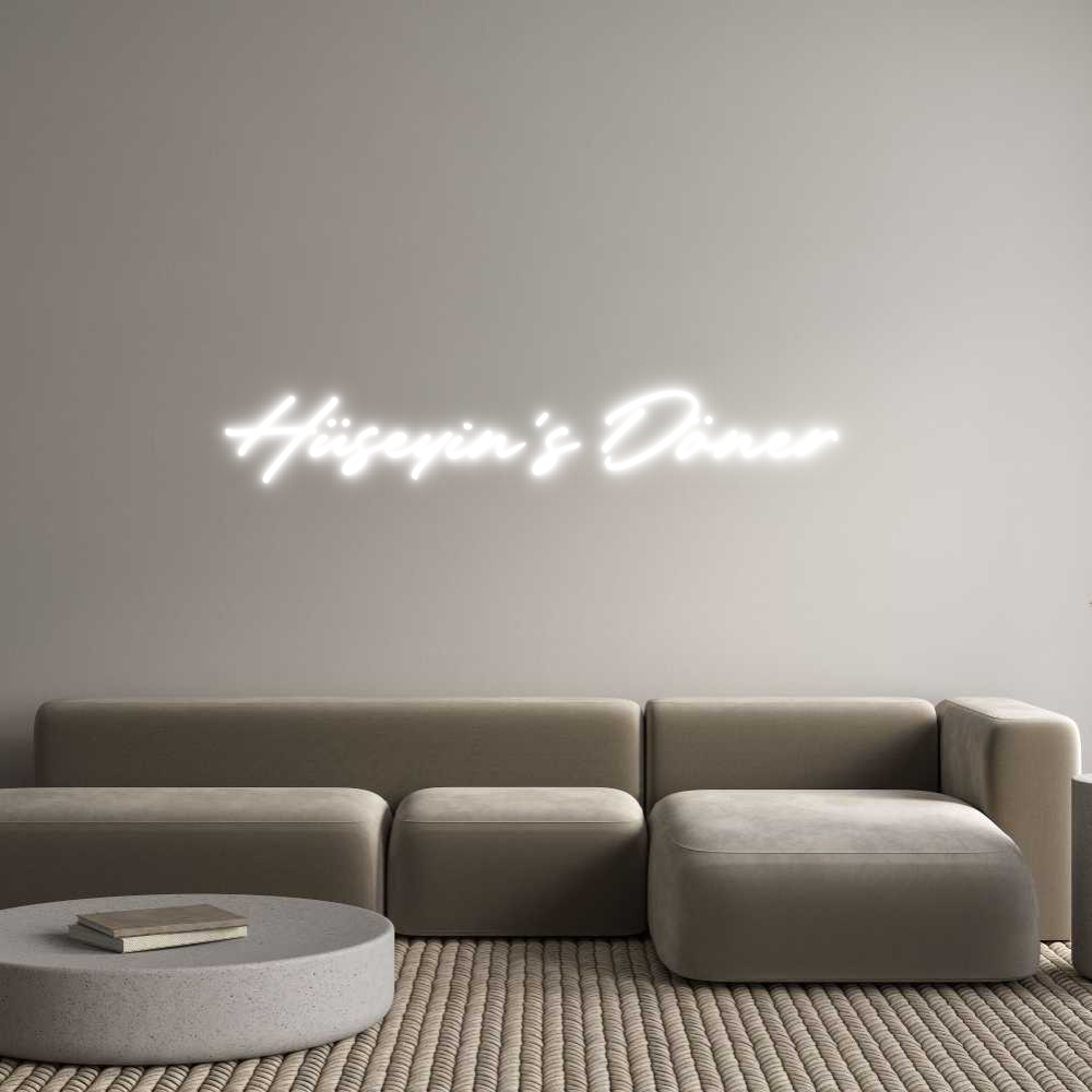 Konfigurator - Neon LED Clip - Personalisierter Indoor Schriftzug Hüseyin‘s Dön...
