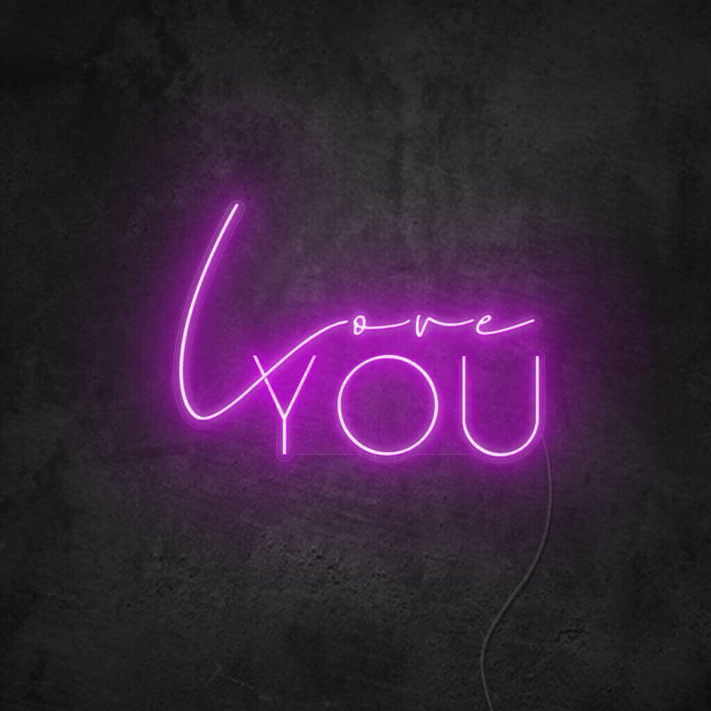 love you - LED Schriftzug - Neon LED Lampe