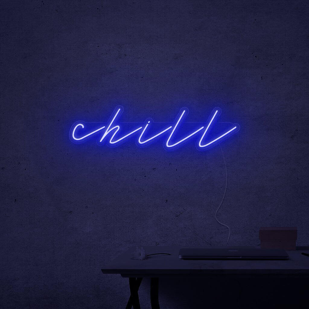 NEONMONKI_chill_leuchtschrift_blau