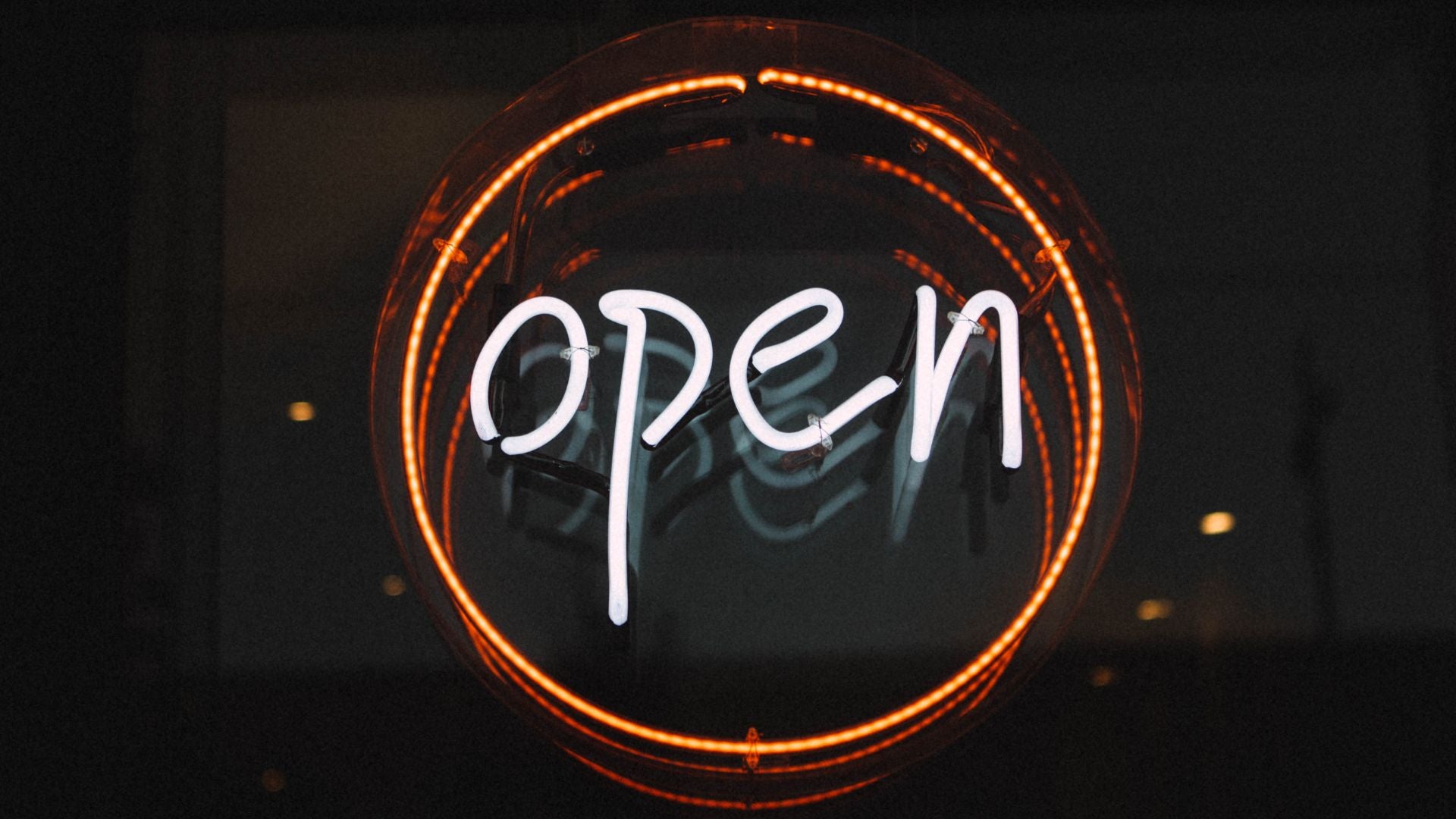 Neonreklame open Header