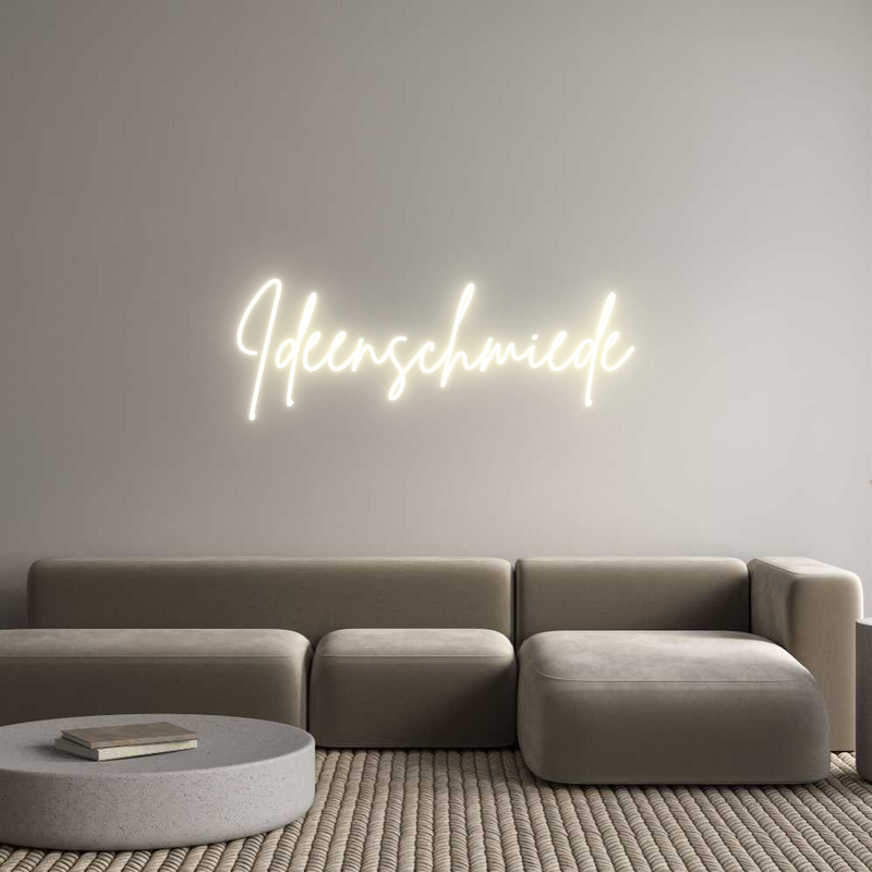Konfigurator - Neon LED Clip - Personalisierter Indoor Schriftzug Ideenschmiede