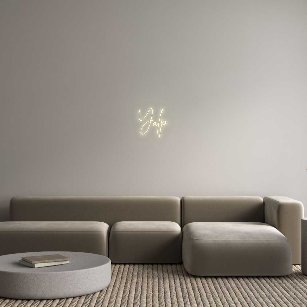 Configurateur - Neon LED Flex - Enseigne néon intérieure personnalisée Yalp