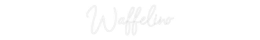 Konfigurator - Neon LED Flex - Personalisierter Indoor Schriftzug Waffelino