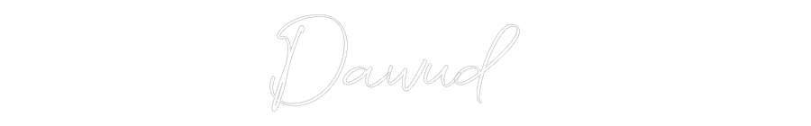 Konfigurator - Neon LED Clip - Personalisierter Indoor Schriftzug Dawud