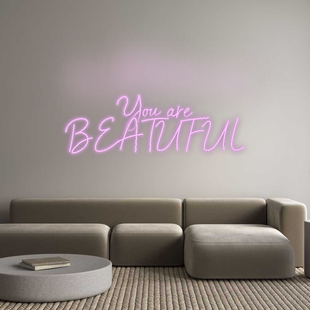 Konfigurator - Neon LED Flex - Personalisierter Indoor Schriftzug You are
BEAT...