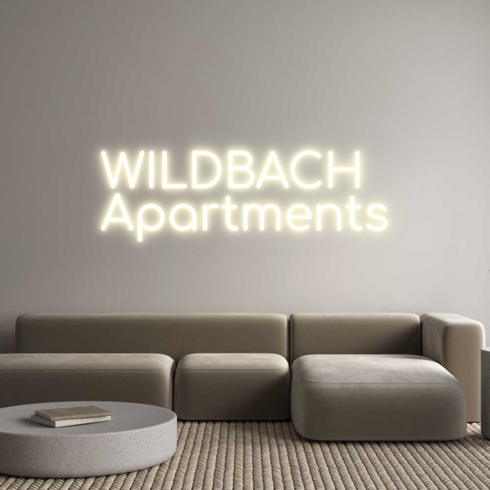 Konfigurator - Neon LED Liquid Acryl - Personalisierter Indoor & Outdoor Schriftzug WILDBACH
Apa...