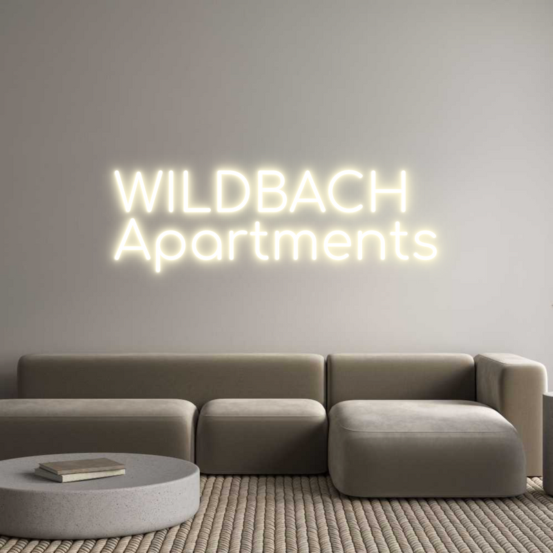 Konfigurator - Neon LED Liquid Acryl - Personalisierter Indoor & Outdoor Schriftzug WILDBACH
Apa...