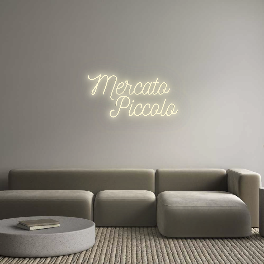 Konfigurator - Neon LED Flex - Personalisierter Indoor Schriftzug Mercato 
   ...