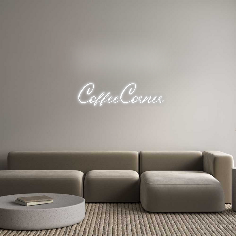 Konfigurator - Neon LED Flex - Personalisierter Indoor Schriftzug  CoffeeCorner