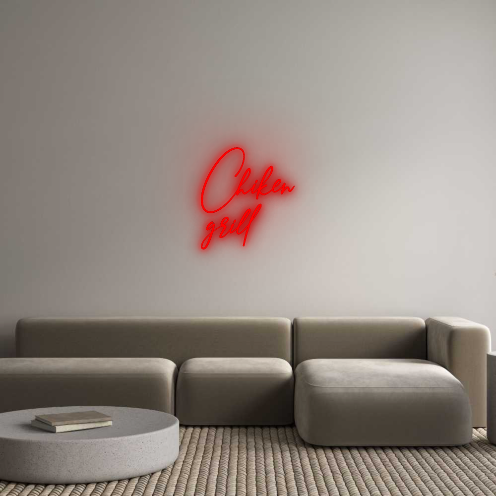 Configurateur - Neon LED Flex - Enseigne néon intérieure personnalisée Chiken
grill