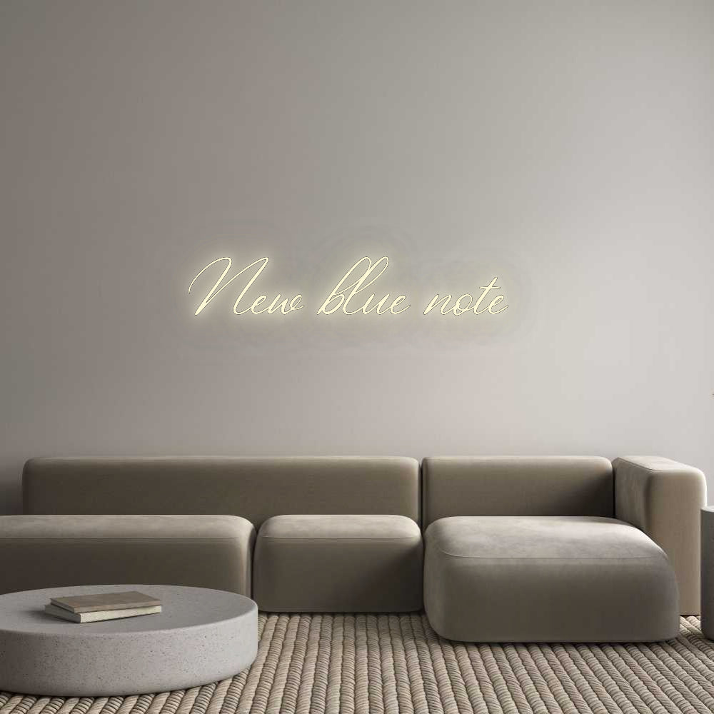Configurateur - Neon LED Flex - Enseigne néon intérieure personnalisée New blue note