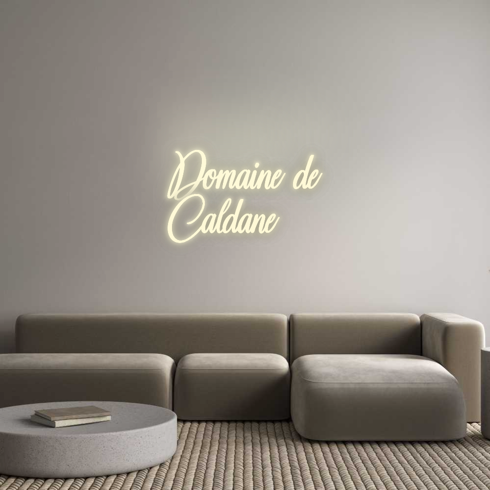 Configurateur - Neon LED Flex - Enseigne néon intérieure personnalisée Domaine de
C...