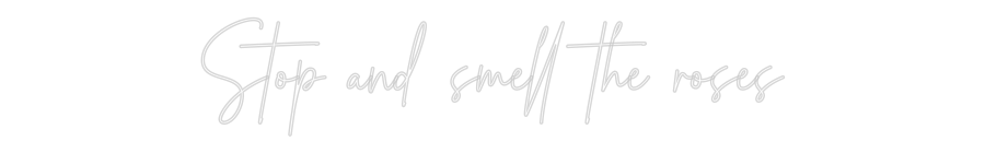 Konfigurator - Neon LED Flex - Personalisierter Indoor Schriftzug Stop and smel...