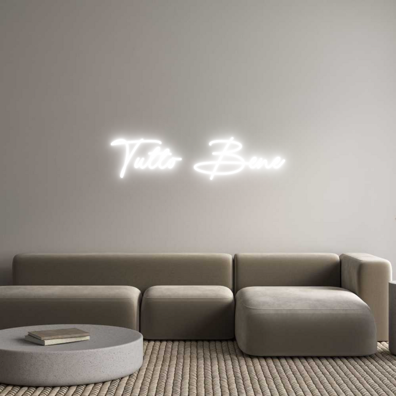 Konfigurator - Neon LED Flex - Personalisierter Indoor Schriftzug Tutto Bene