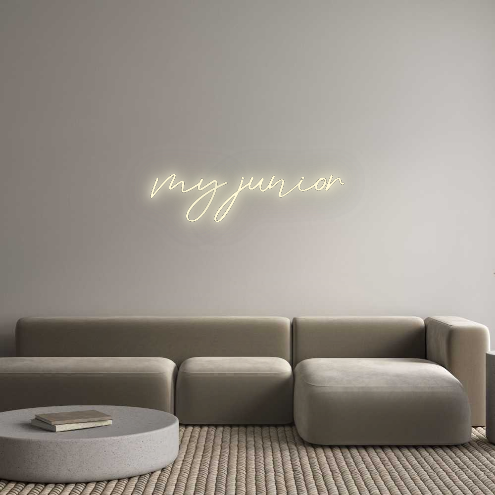 Konfigurator - Neon LED Flex - Personalisierter Indoor Schriftzug my junior