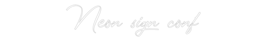 Konfigurator - Neon LED Flex - Personalisierter Indoor Schriftzug Neon sign conf