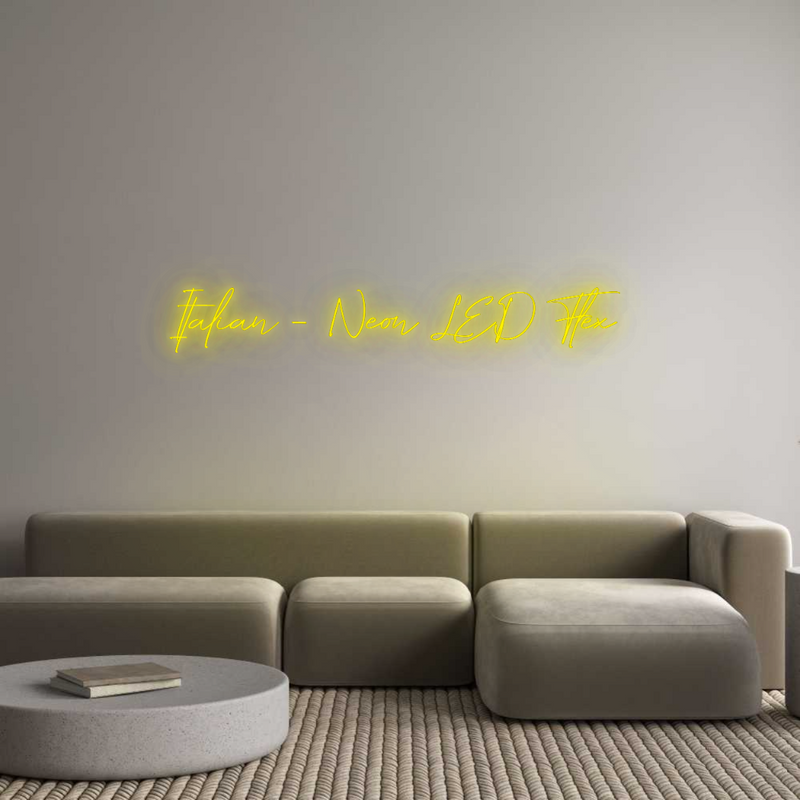 Konfigurator - Neon LED Flex - Personalisierter Indoor Schriftzug Italian -  Ne...