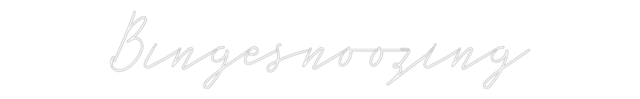 Konfigurator - Neon LED Flex - Personalisierter Indoor Schriftzug Bingesnoozing