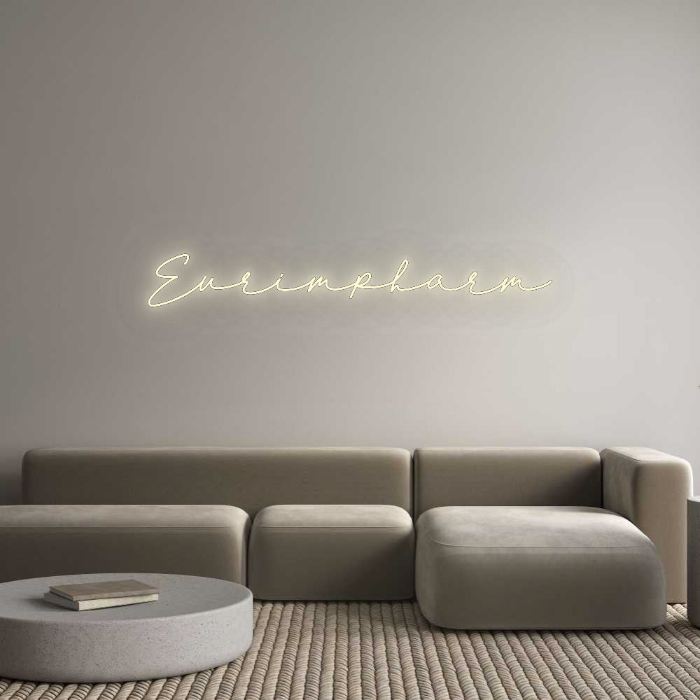 Konfigurator - Neon LED Flex - Personalisierter Indoor Schriftzug Eurimpharm