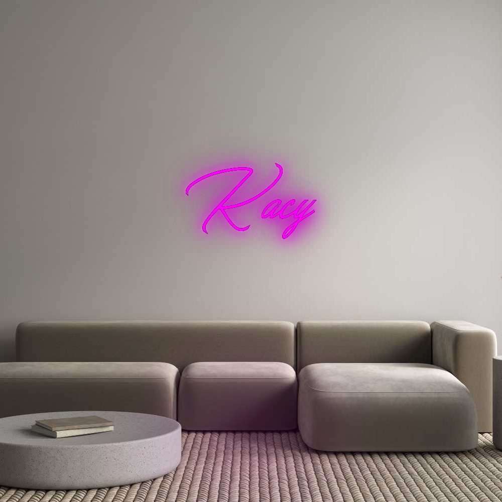 Konfigurator - Neon LED Flex - Personalisierter Indoor Schriftzug Kacy