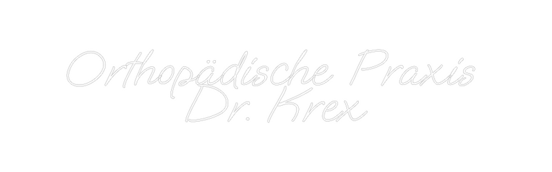 Konfigurator - Neon LED Flex - Personalisierter Indoor Schriftzug Orthopädische...