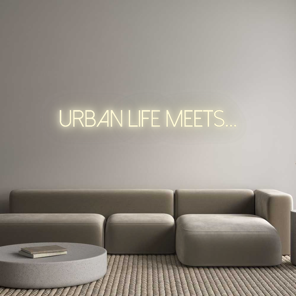Konfigurator - Neon LED Flex - Personalisierter Indoor Schriftzug Urban life me...
