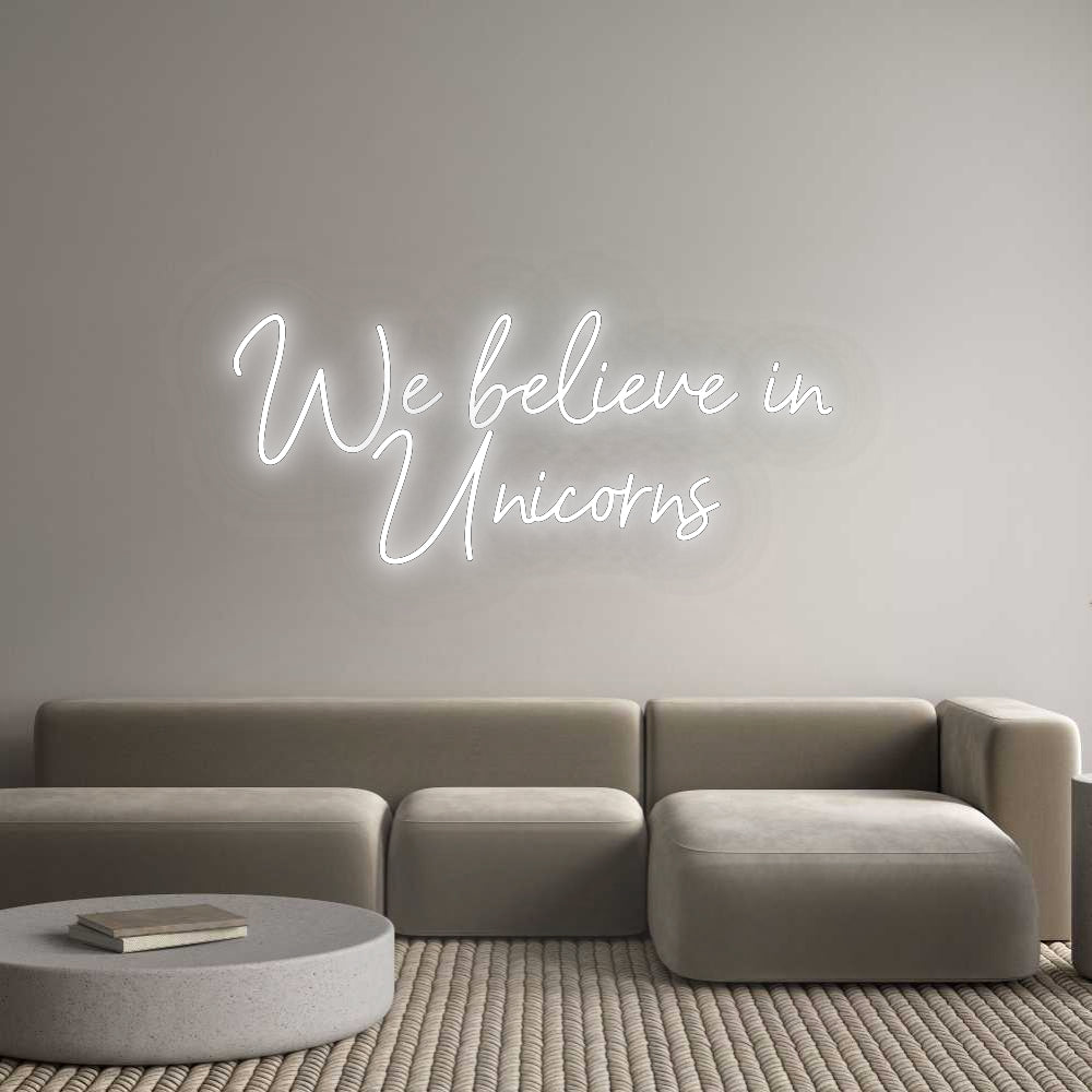 Konfigurator - Neon LED Flex - Personalisierter Indoor Schriftzug We believe in...