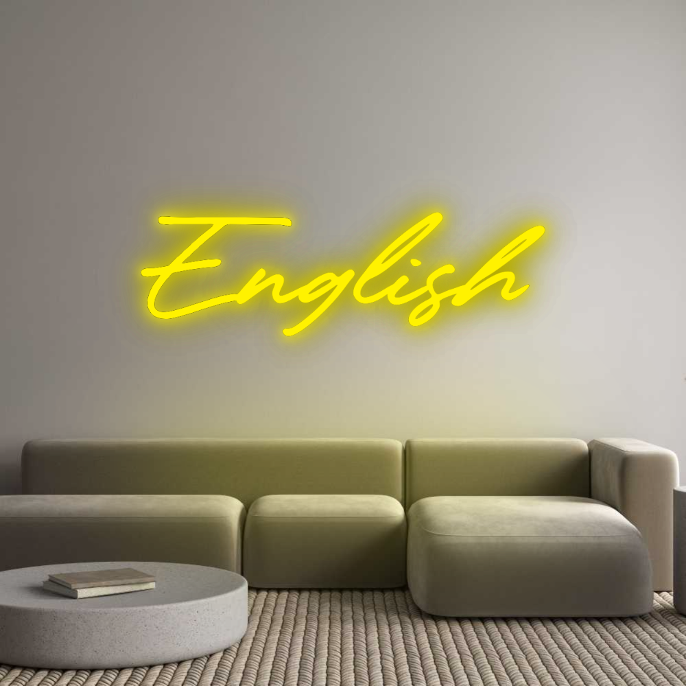 Konfigurator - Neon LED Flex - Personalisierter Indoor Schriftzug English