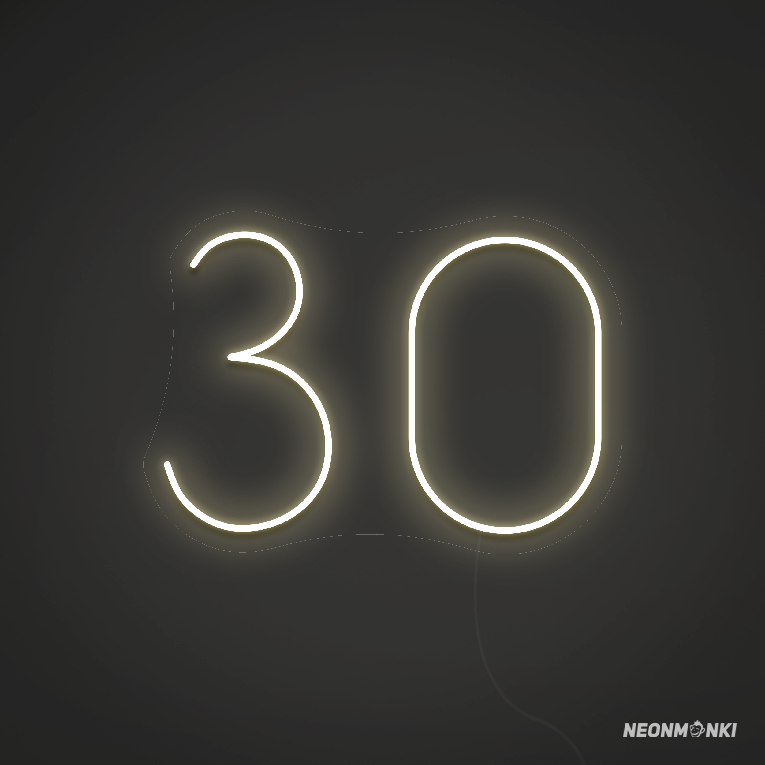 "30" - LED Schriftzug - Neonlampen