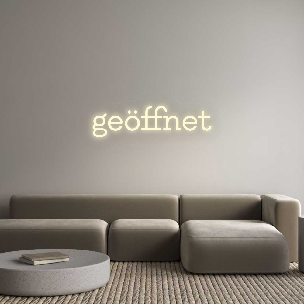 Konfigurator - Neon LED Clip - Personalisierter Indoor Schriftzug geöffnet