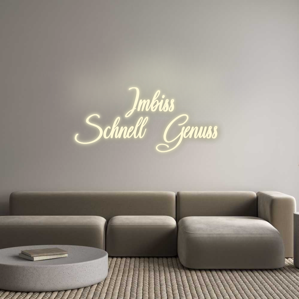 Konfigurator - Neon LED Flex - Personalisierter Indoor Schriftzug Imbiss
Schne...
