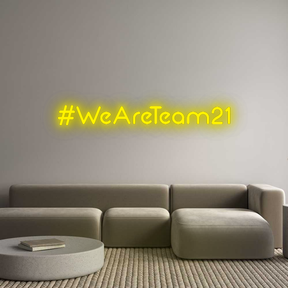 Konfigurator - Neon LED Clip - Personalisierter Indoor Schriftzug #WeAreTeam21