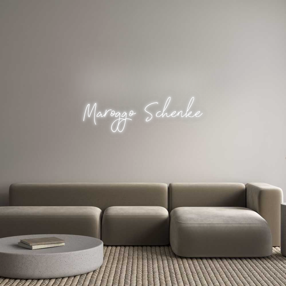 Konfigurator - Neon LED Liquid Acryl - Personalisierter Indoor & Outdoor Schriftzug Maroggo Schenke