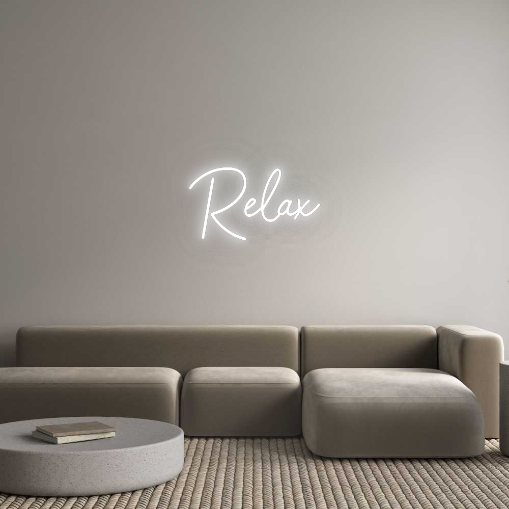 Konfigurator - Neon LED Flex - Personalisierter Indoor Schriftzug Relax