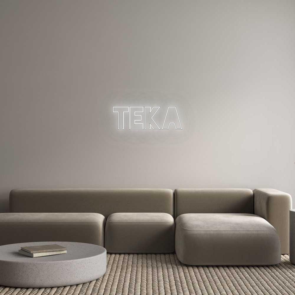 Konfigurator - Neon LED Flex - Personalisierter Indoor Schriftzug TEKA