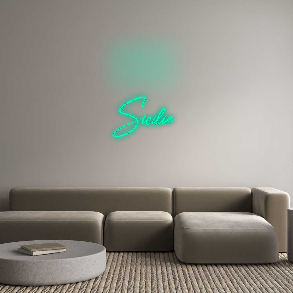 Konfigurator - Neon LED Flex - Personalisierter Indoor Schriftzug Sicilia