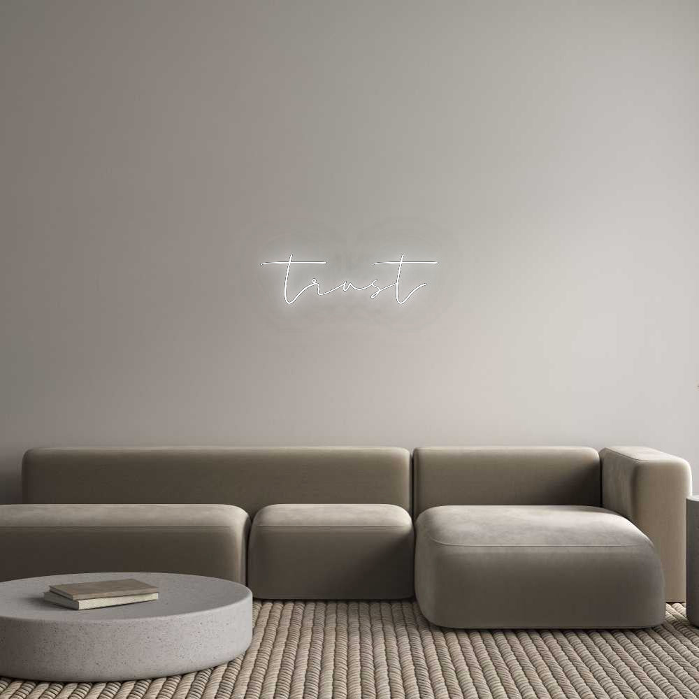 Konfigurator - Neon LED Flex - Personalisierter Indoor Schriftzug trust